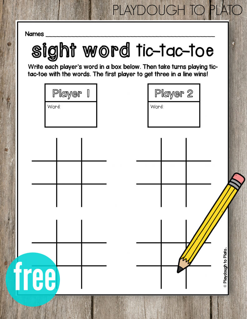 Pin On Ela Regarding Tic Tac Toe Template Word