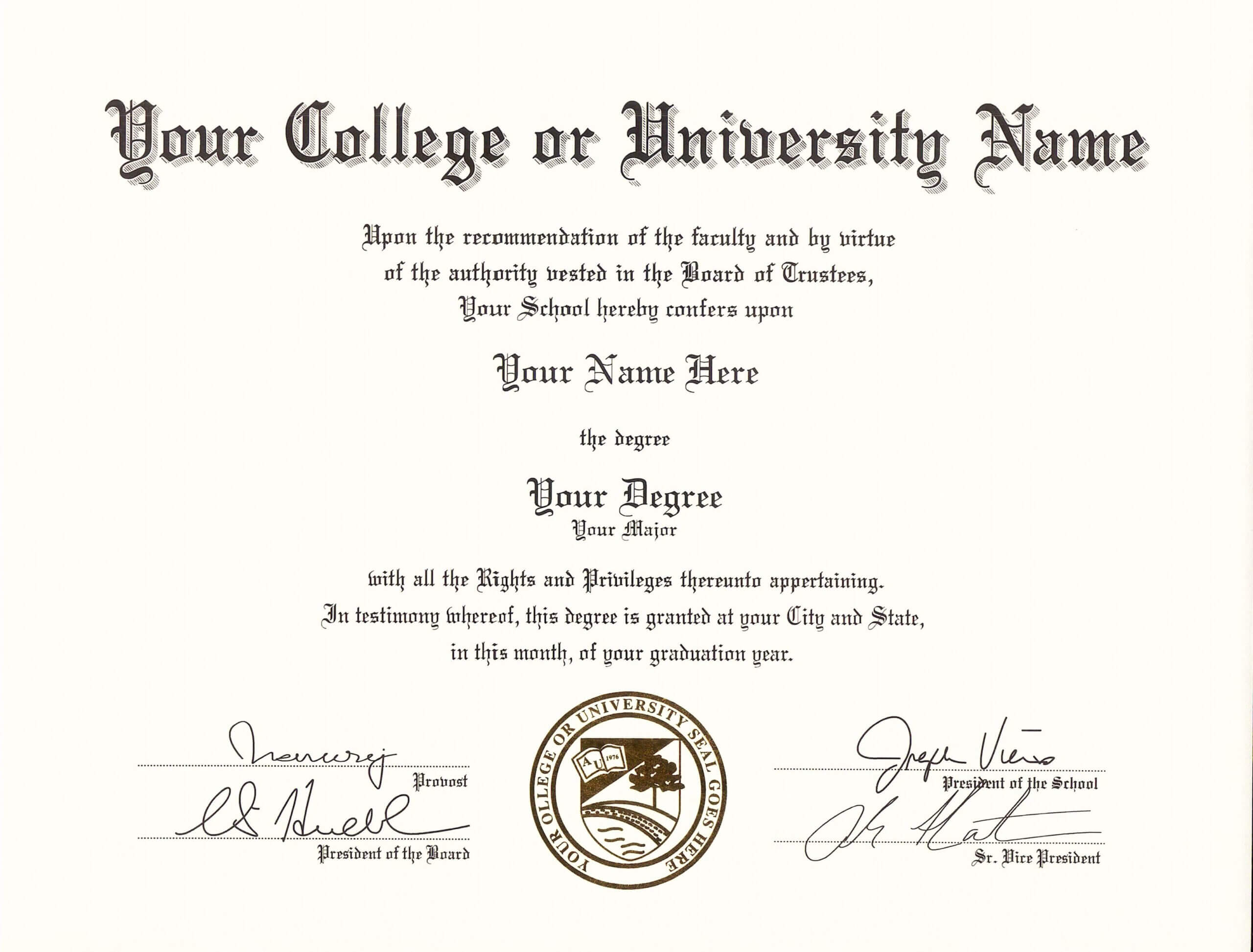 Pin On Fake University Certificates | Fake College Diploma Within Fake Diploma Certificate Template