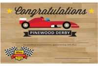 Pin On Pinewood Derby intended for Pinewood Derby Certificate Template