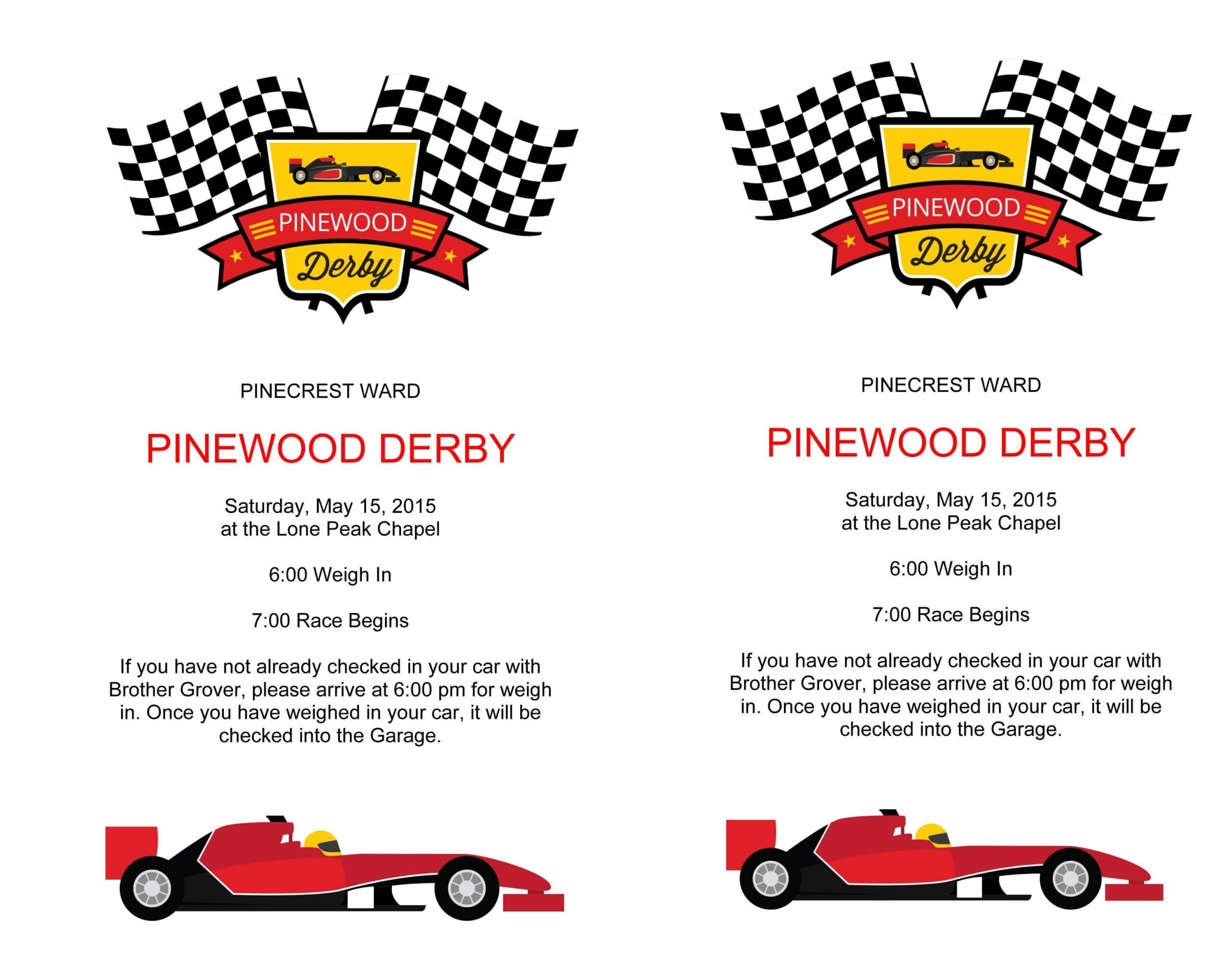Pin On Scouts For Pinewood Derby Certificate Template
