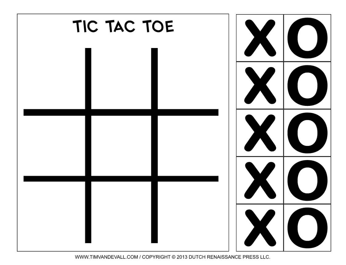 Pin On Tic Tac Toe Game Printables With Regard To Tic Tac Toe Template Word