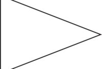 Pin Triangle Flag Outline Clip Art Vector Online Royalty throughout Free Triangle Banner Template