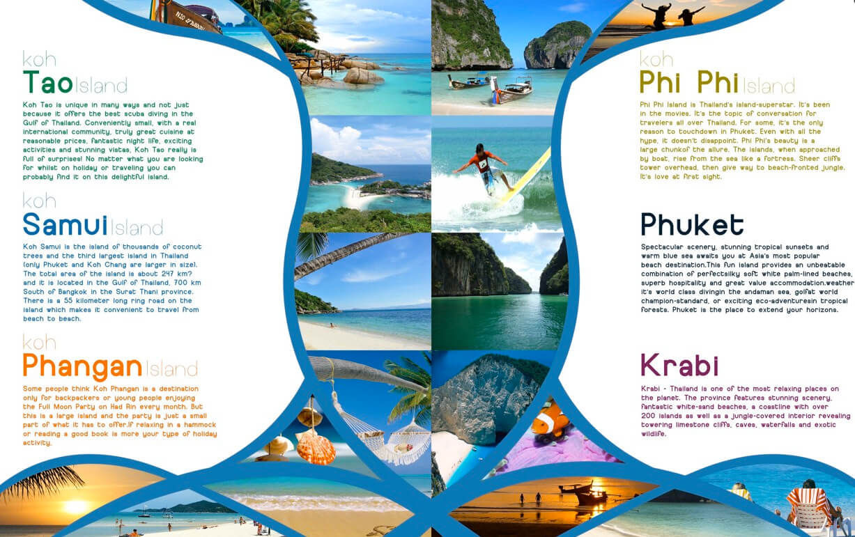 Pinfarideh On Brochure Design | Travel Brochure, Travel Within Island Brochure Template