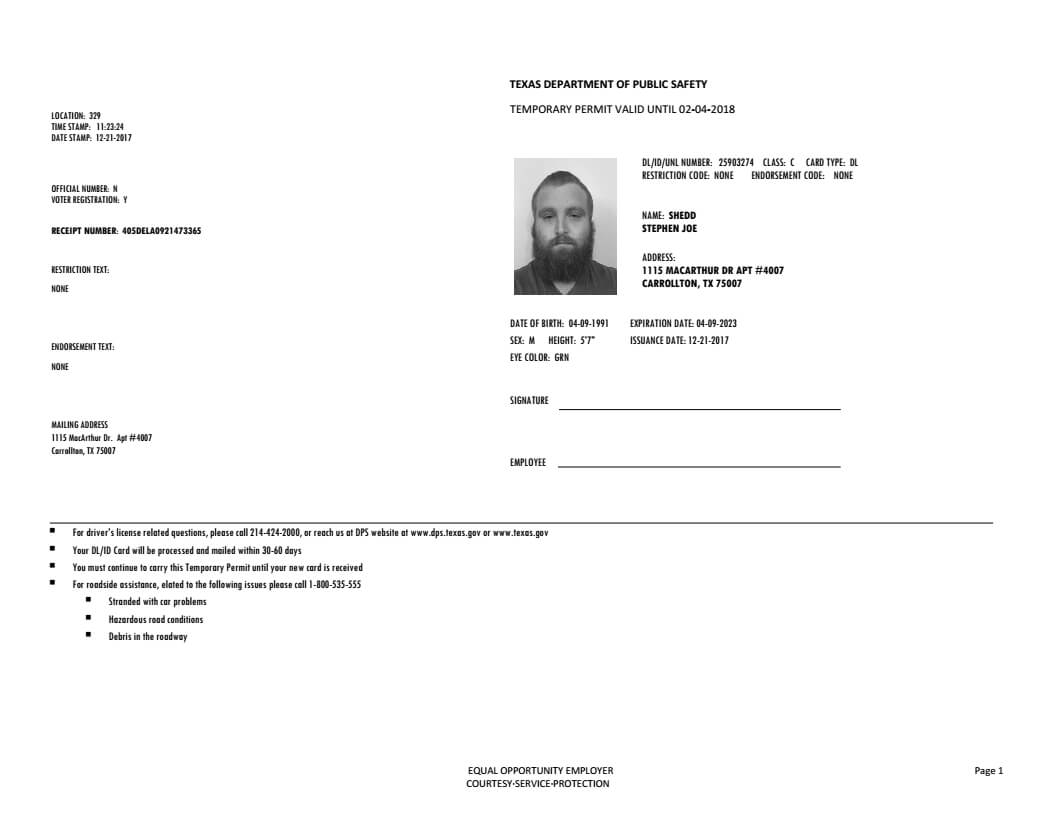 Pinhay Be On H | Drivers Permit, Id Card Template Within Texas Id Card Template