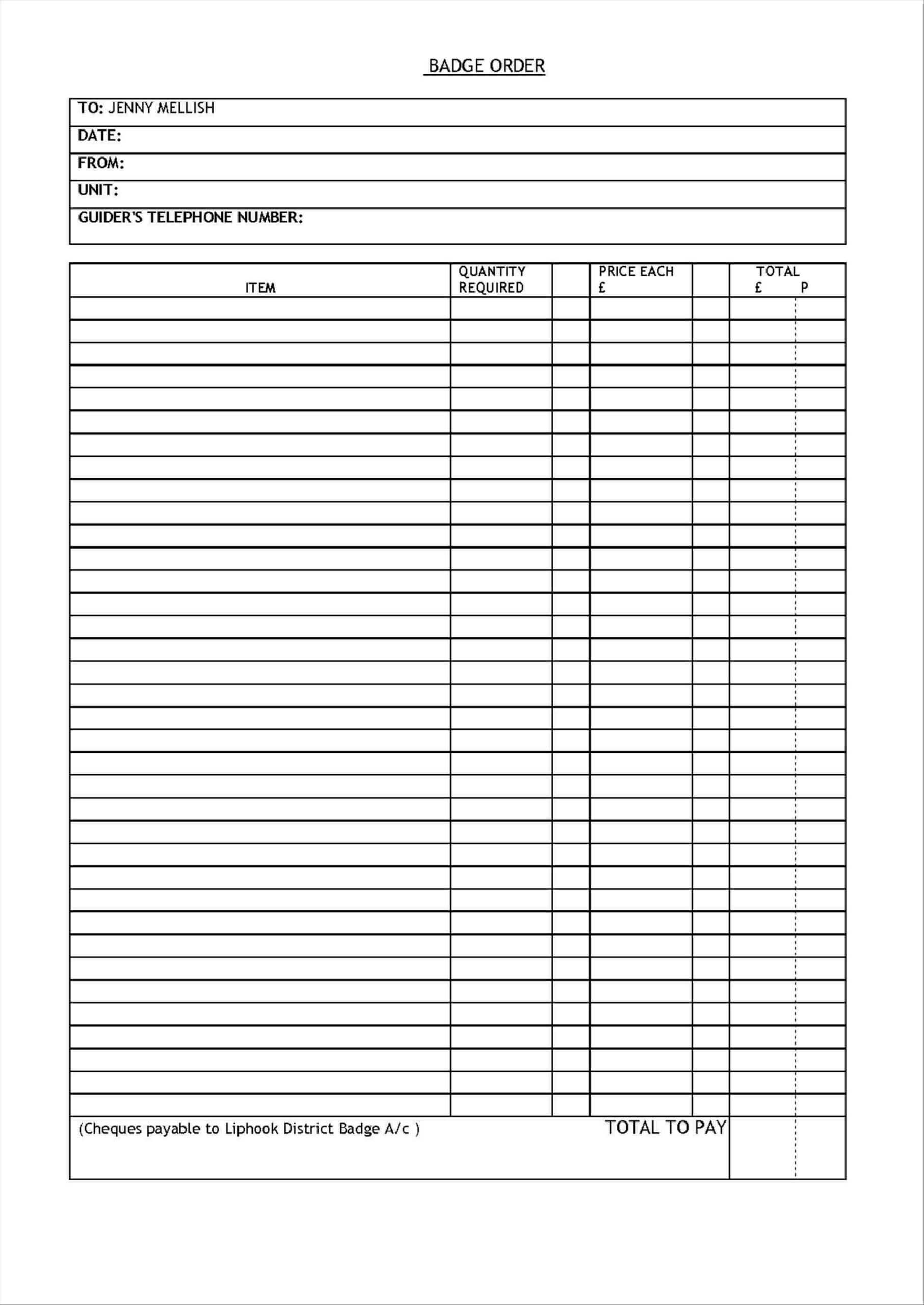 Pinjoanna Keysa On Free Tamplate | Order Form Template For Blank T Shirt Order Form Template