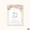 Pink Floral Save The Date Card Template With Save The Date Templates Word