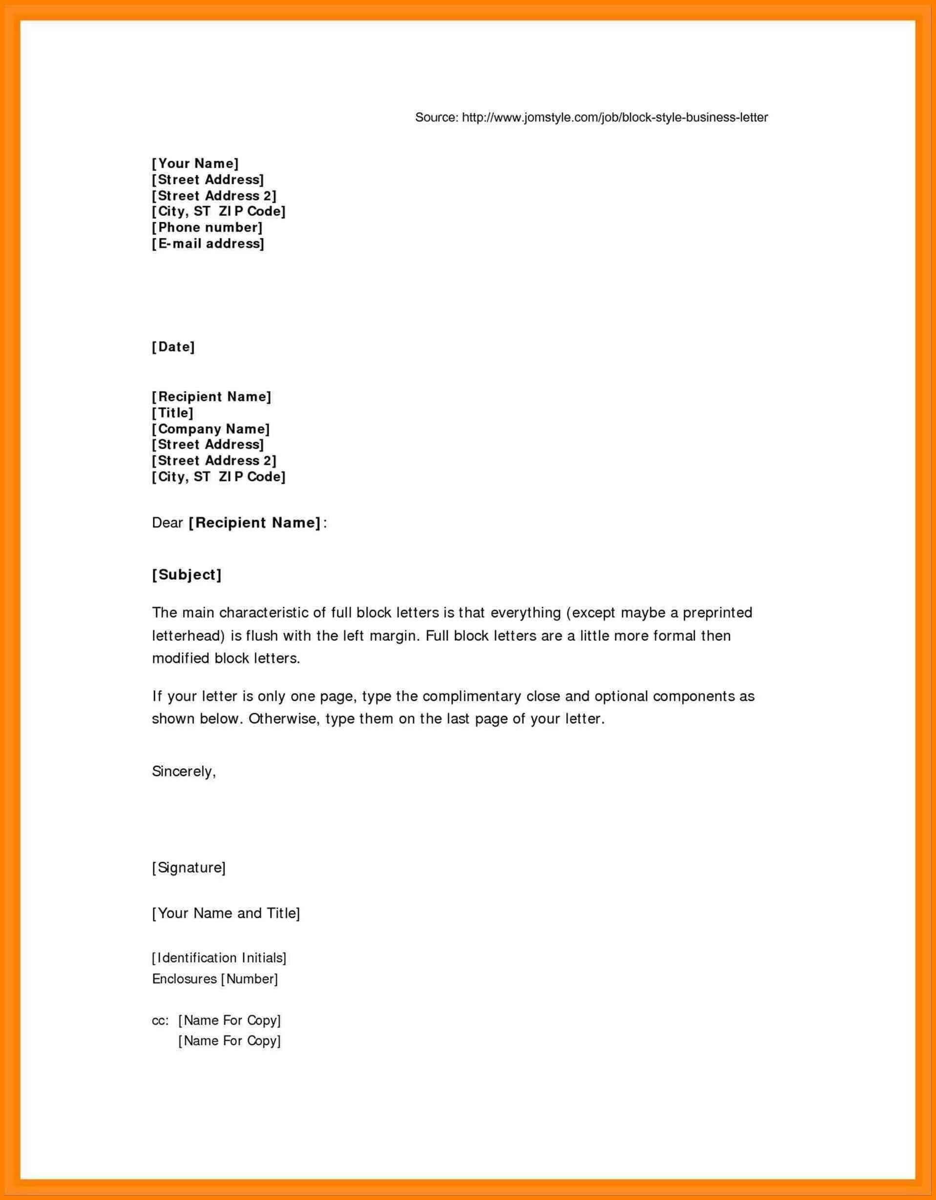 Pinmahmoud Tahoon On S | Lettering, Business Letter Regarding Modified Block Letter Template Word