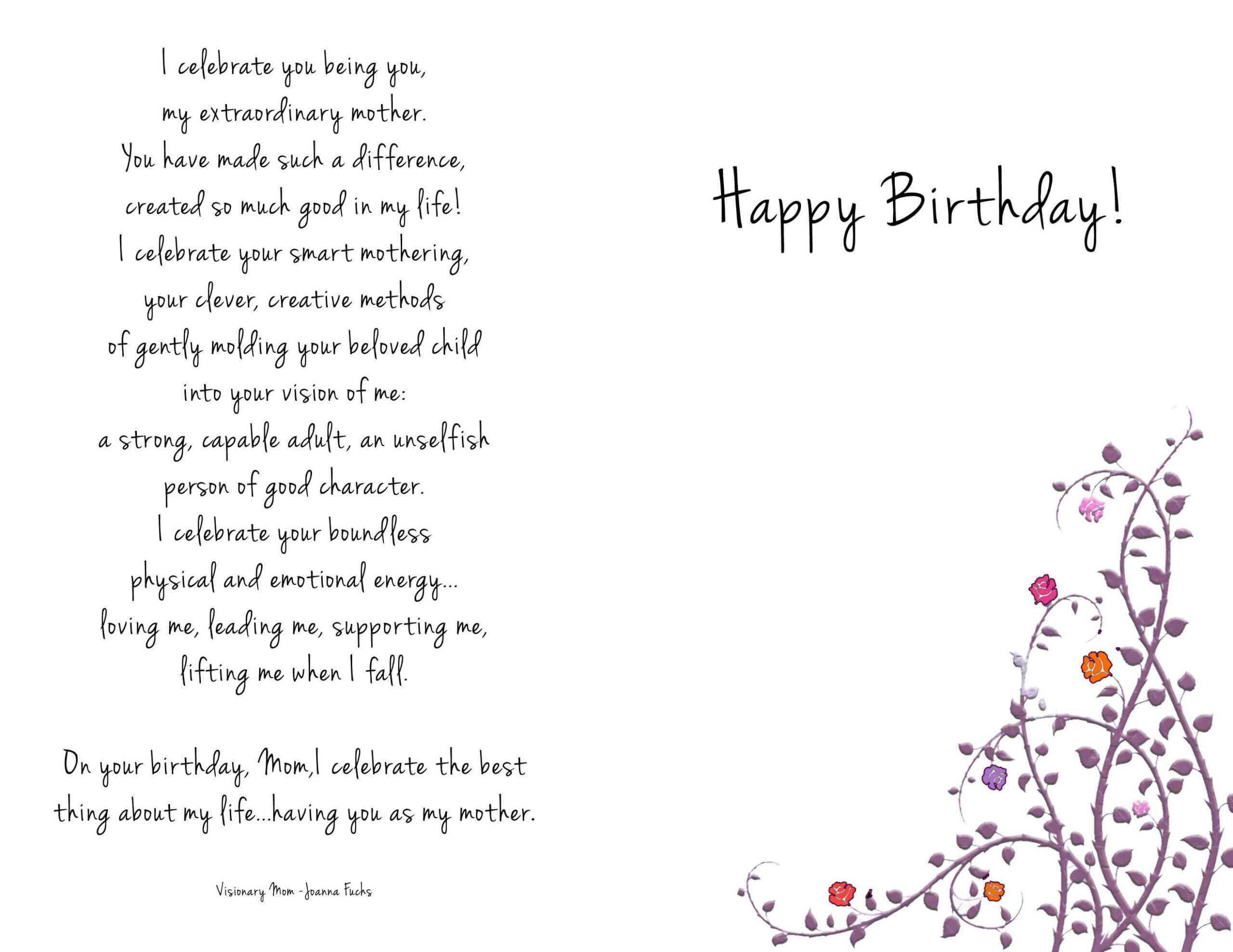 Pinromaine On Happy Birthday 80 Year | Funny Birthday Intended For Mom Birthday Card Template