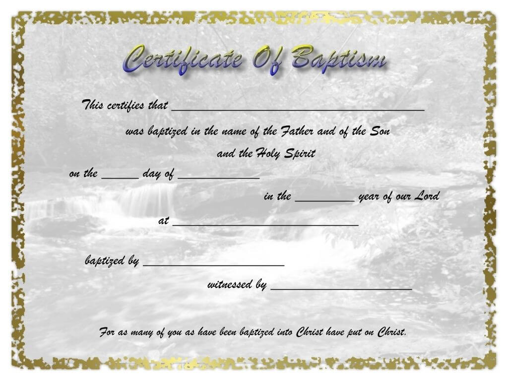 Pinselena Bing Perry On Certificates | Certificate Intended For Baby Christening Certificate Template