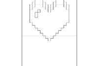 Pixel Heart Pop Up Card | Pop Up Card Templates, Heart Pop in Pixel Heart Pop Up Card Template