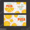 Pizza Flyer Vector Template. Two Pizza Banners. Gift Voucher Throughout Pizza Gift Certificate Template