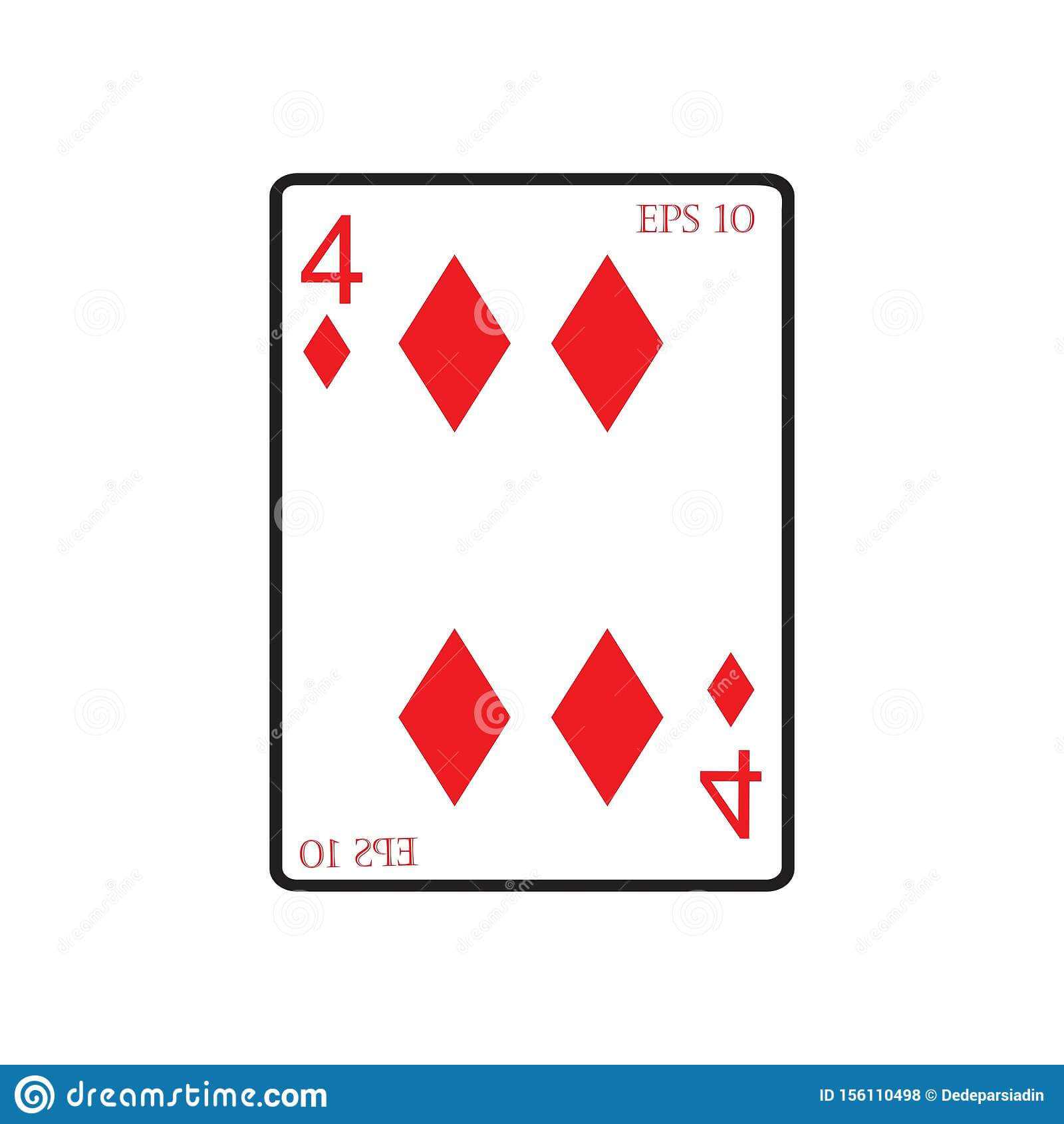 Playing Card Vector Icon Illustration Design Stock Vector For Playing Card Design Template