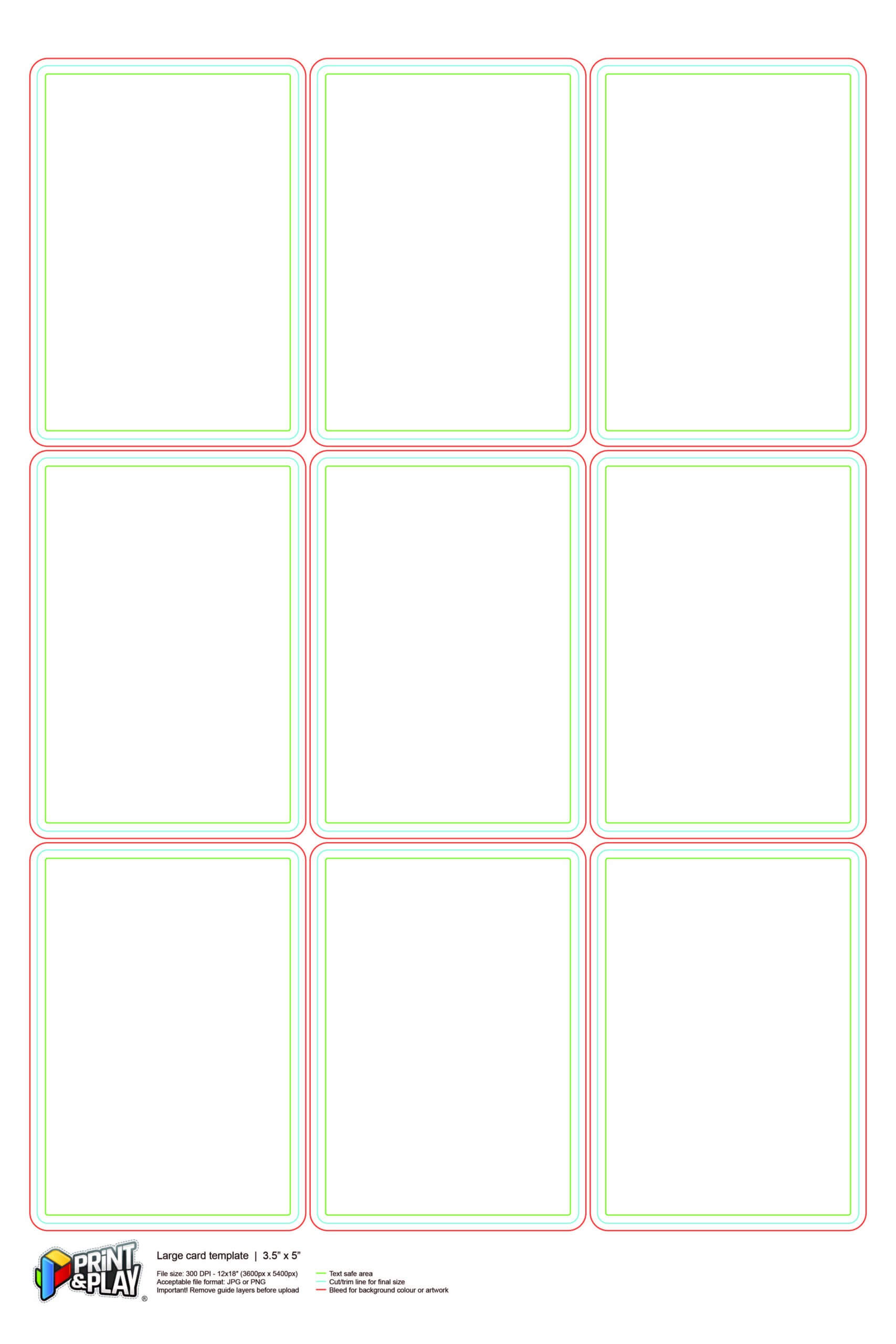 Playing Cards : Formatting & Templates – Print & Play Regarding Free Printable Playing Cards Template