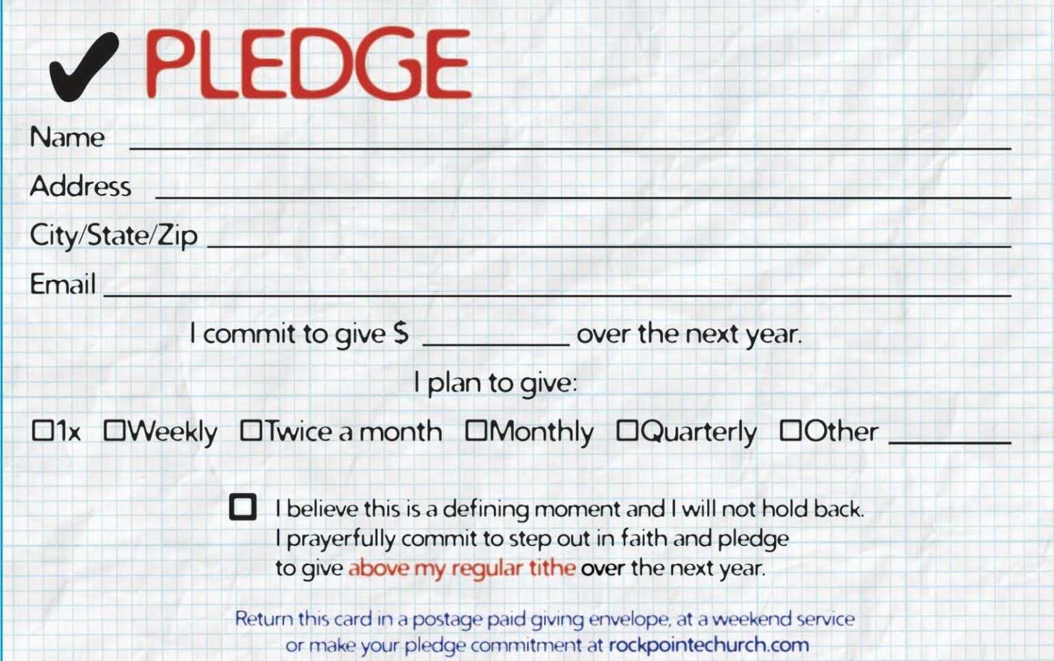 What Does A Pledge Donation Mean