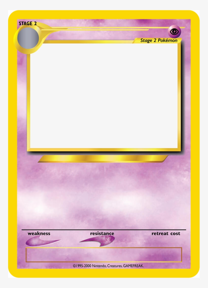 Pokemon Card Template Png – Blank Top Trumps Template For Top Trump Card Template