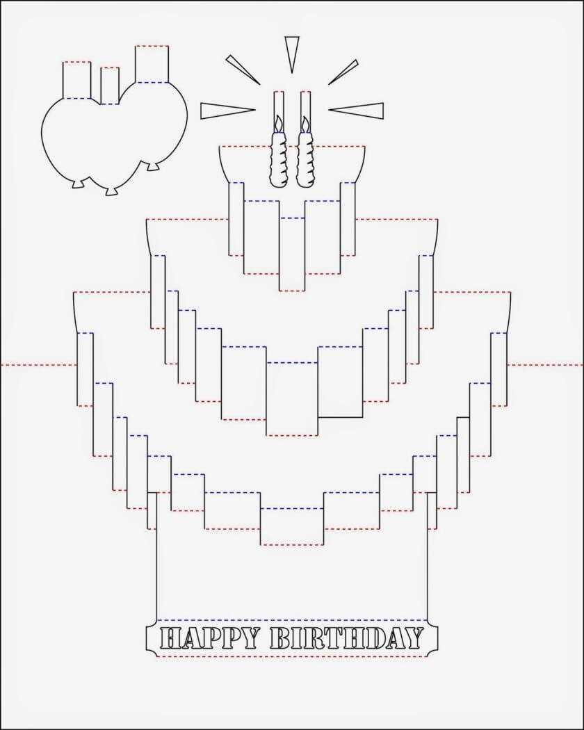 Pop Up Birthday Card Template | Diy | Pinterest Regarding Happy Birthday Pop Up Card Free Template