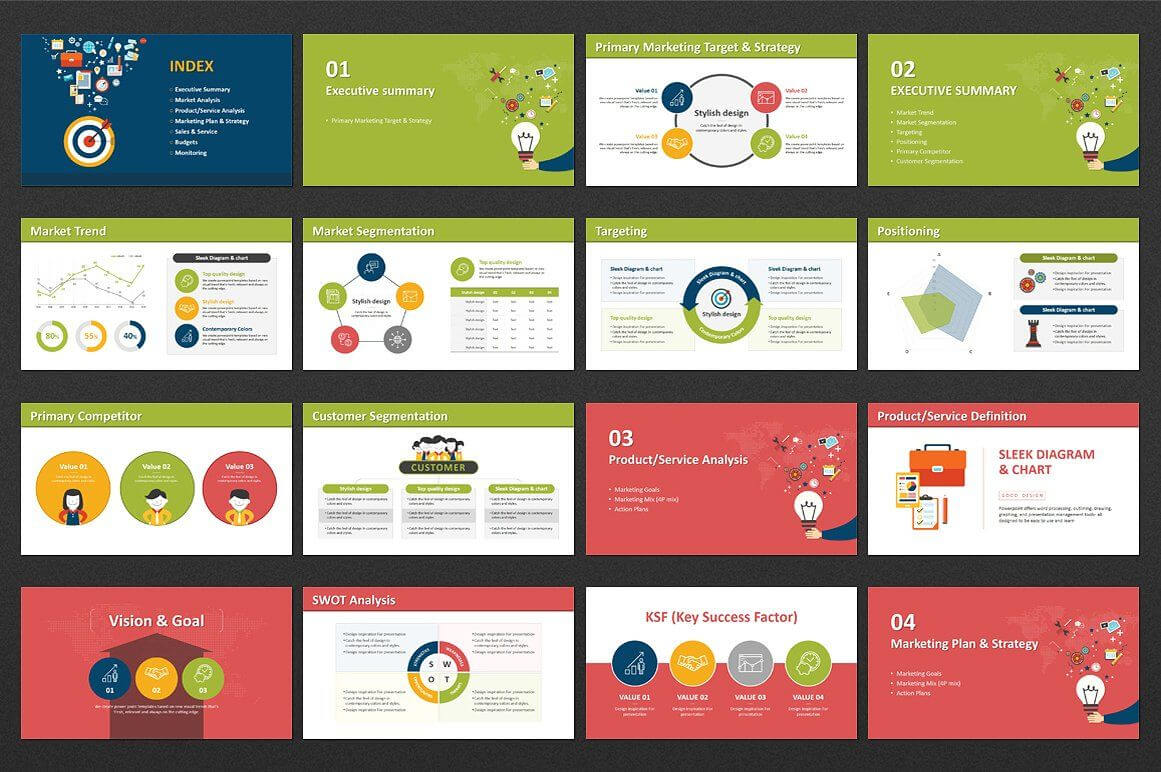 Powerpoint Presentation Template : Digital Marketing For Strategy Document Template Powerpoint