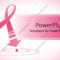 Powerpoint Template: Breast Cancer Awareness Pink Ribbon With Breast Cancer Powerpoint Template