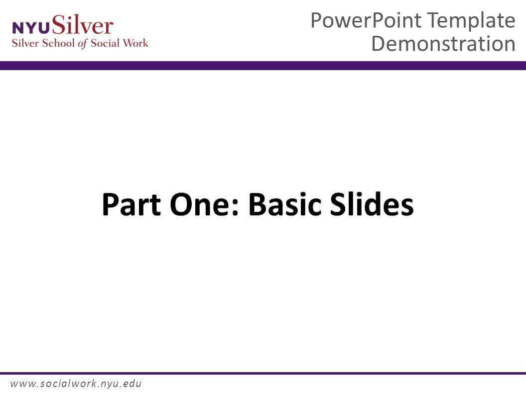 Powerpoint Template Demonstration Dr. John Smith Nyu Silver Intended For Nyu Powerpoint Template