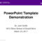 Powerpoint Template Demonstration – Ppt Download Regarding Nyu Powerpoint Template