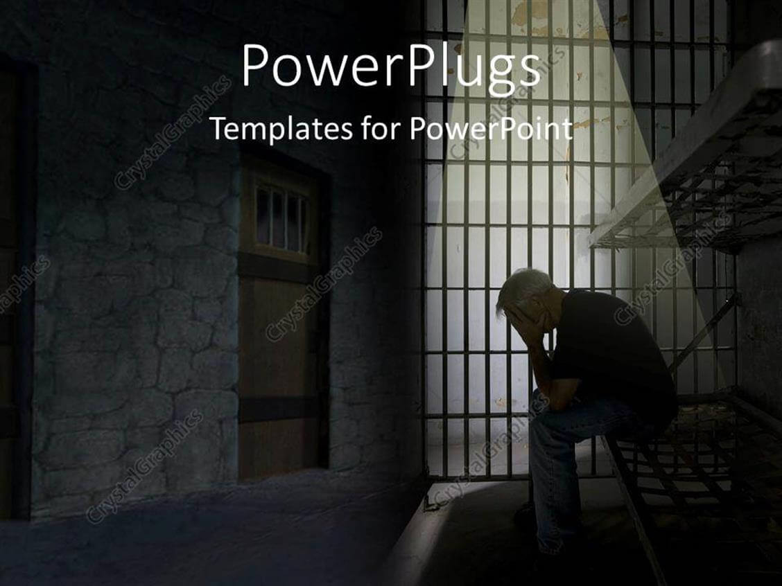 Powerpoint Template: Depression In Jail (17751) Inside Depression Powerpoint Template