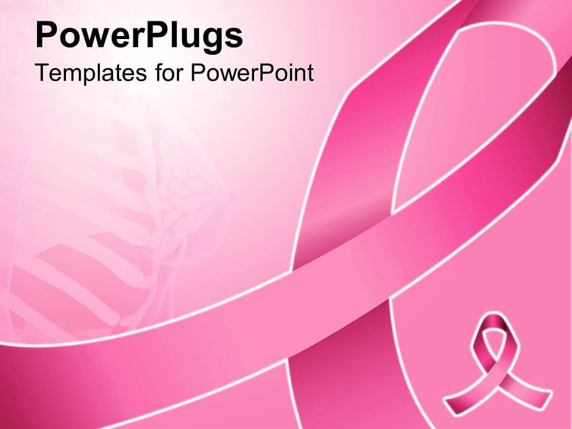 Powerpoint Template: Pink Ribbon For Fighting Breast Cancer For Breast Cancer Powerpoint Template