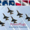 Powerpoint Template: Six Air Force Thunderbirds In Delta Inside Air Force Powerpoint Template