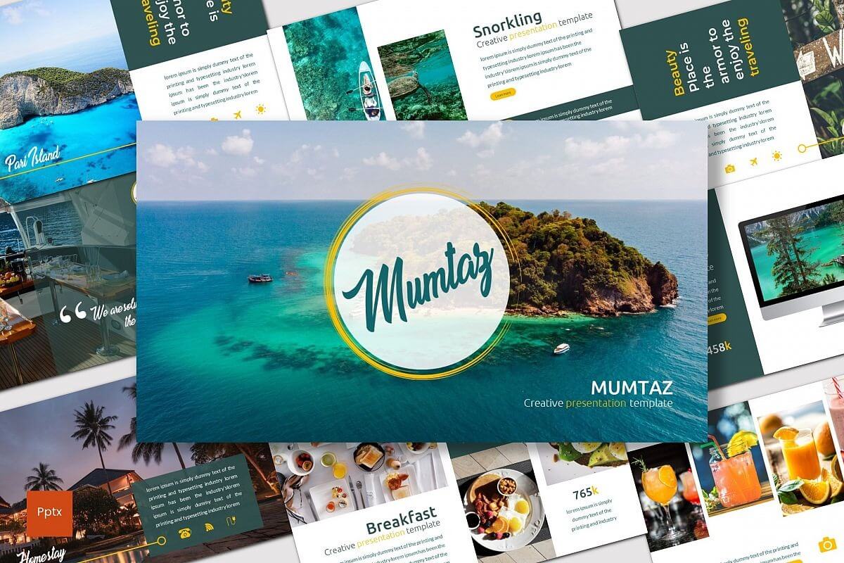 Powerpoint Template Tourism. Cool Powerpoint Template In Tourism Powerpoint Template