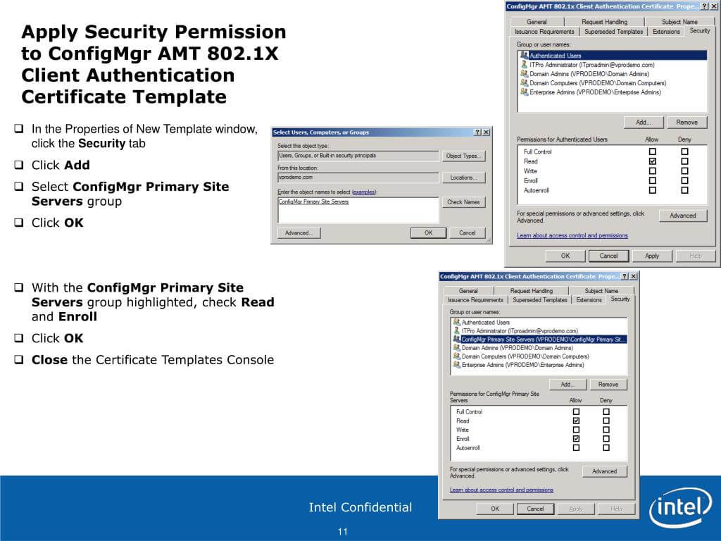 Ppt – Configure Pki Web Server Certificates For Each With Regard To Workstation Authentication Certificate Template