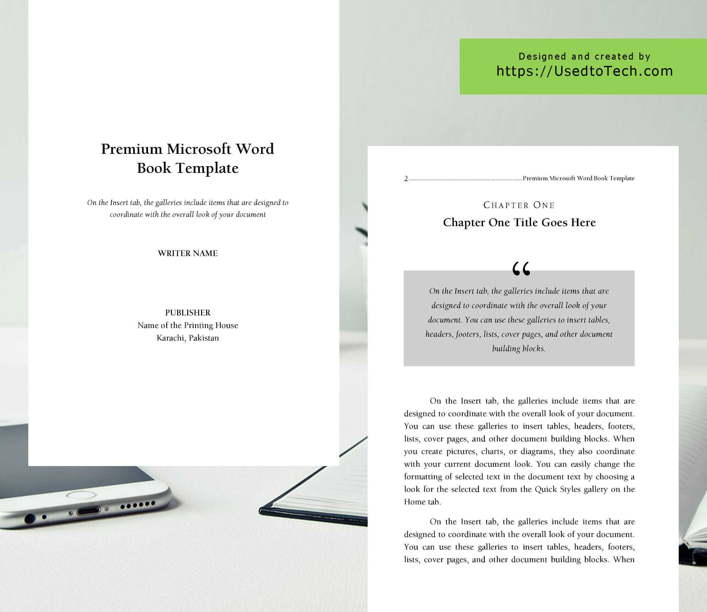 Premium & Free 6 X 9 Book Template For Microsoft Word – Used With Regard To 6X9 Book Template For Word