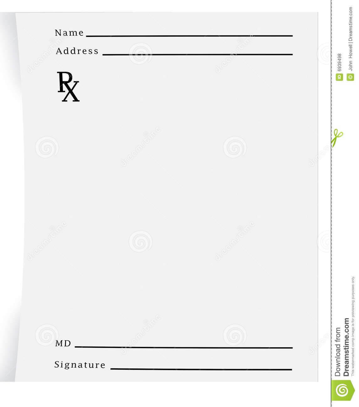 Prescription Pad Blank - Download From Over 27 Million High Intended For Blank Prescription Form Template