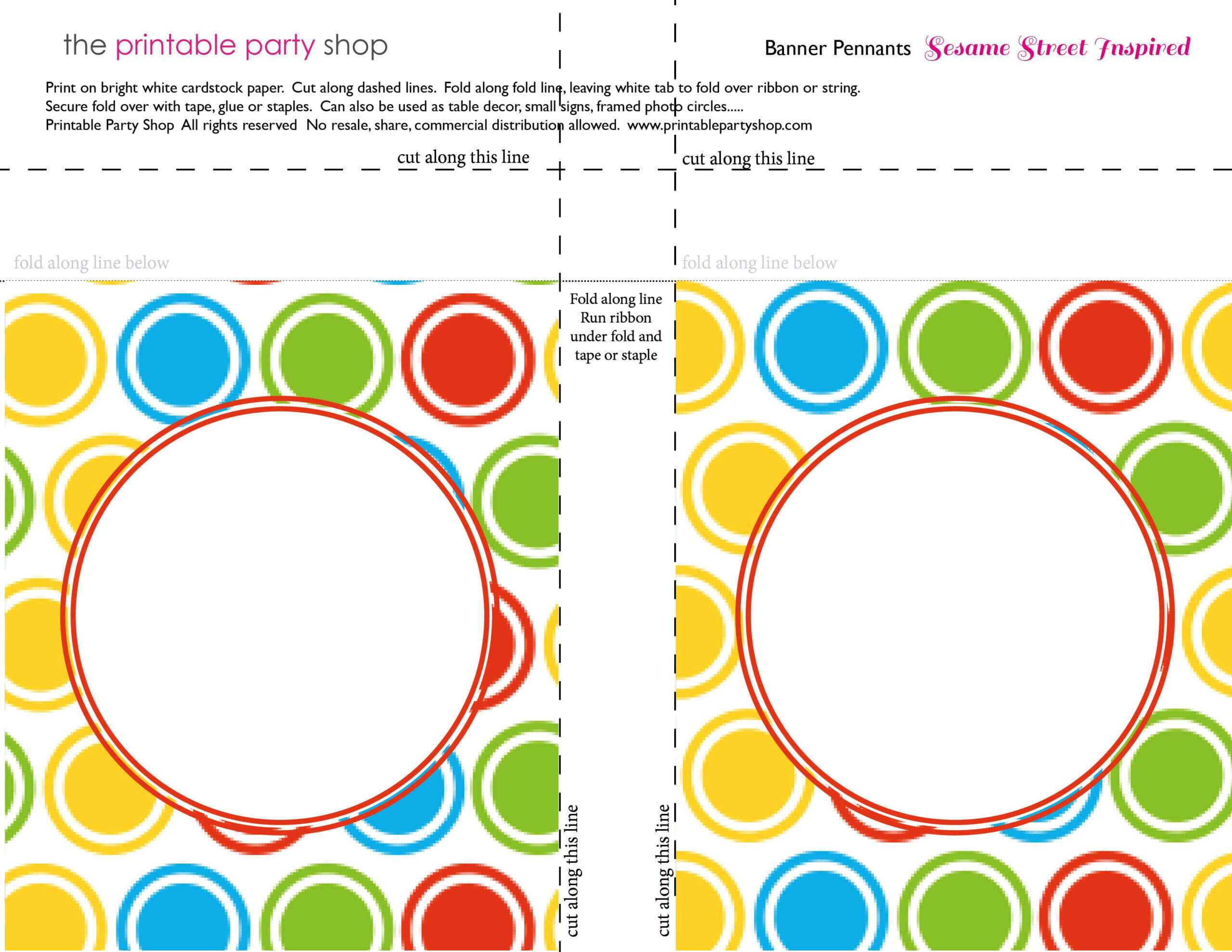 Printable Banners Templates Free | Banner Squares Big Dots Pertaining To Staples Banner Template