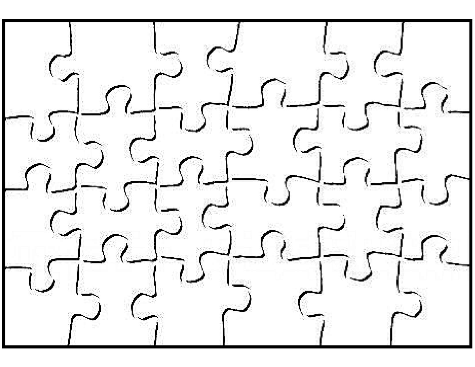 Printable Blank Puzzle Piece Template | Puzzle Piece In Blank Jigsaw Piece Template