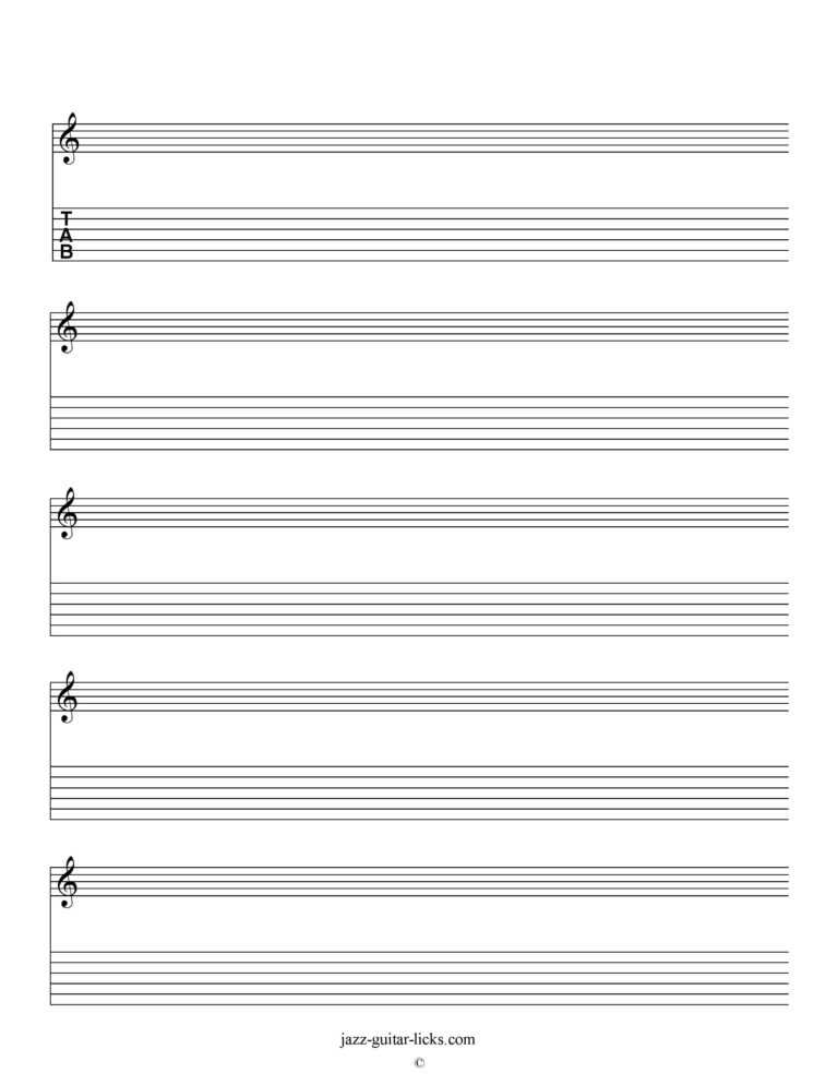 Blank Sheet Music Template For Word – Professional Template Examples