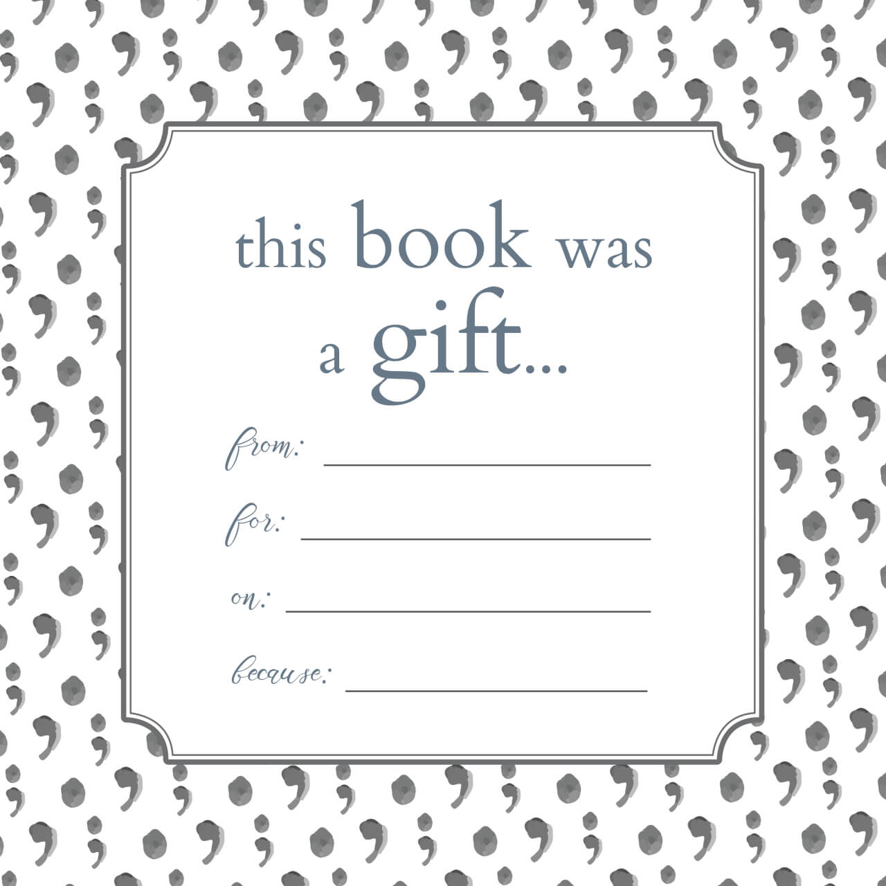 Printable Bookplates For Donated Books | Book Gifts, Book With Bookplate Templates For Word