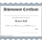 Printable Certificate Pdfs Honor Roll | Printable With Honor Roll Certificate Template