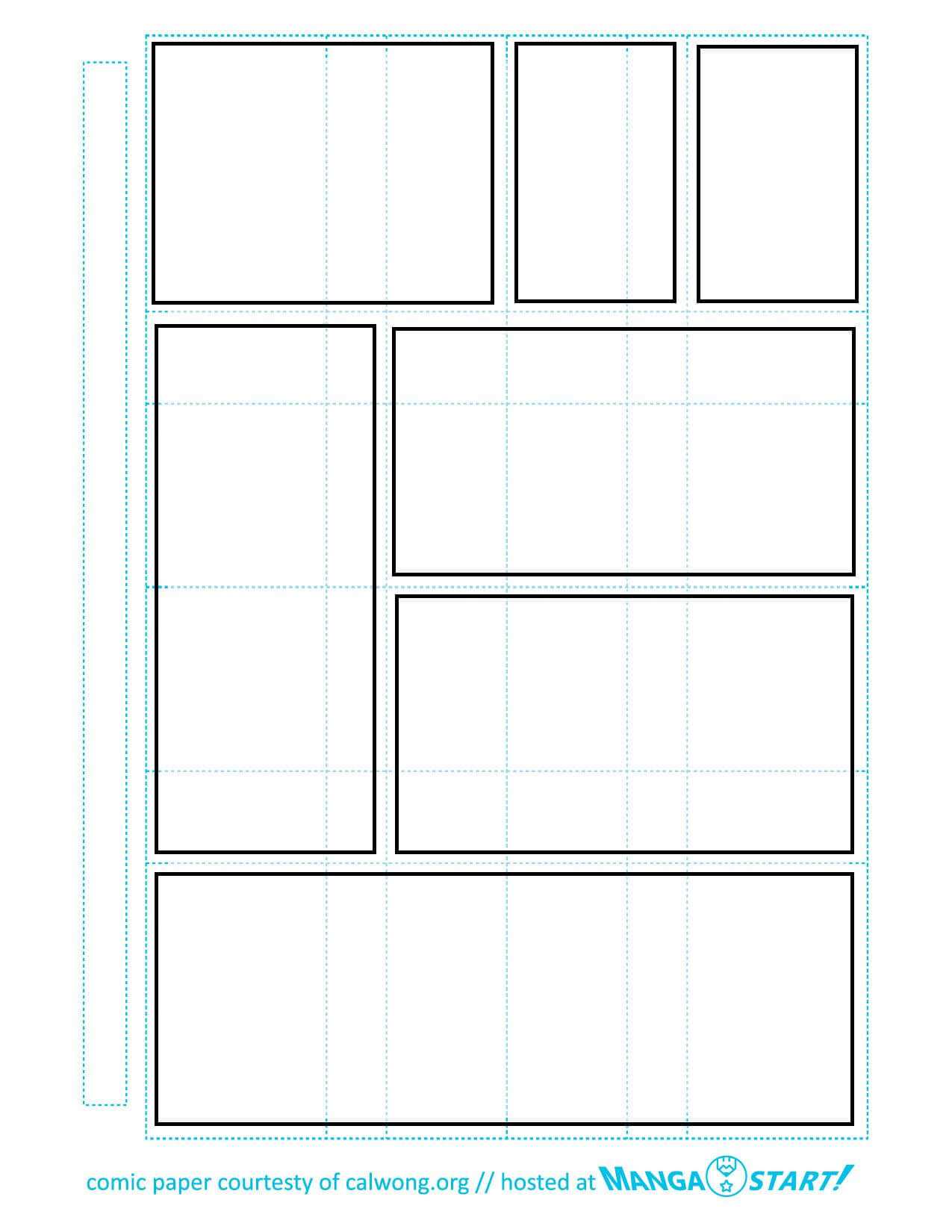 Printable Comic Strip Paper Comic Book Frames Comic Book Inside 