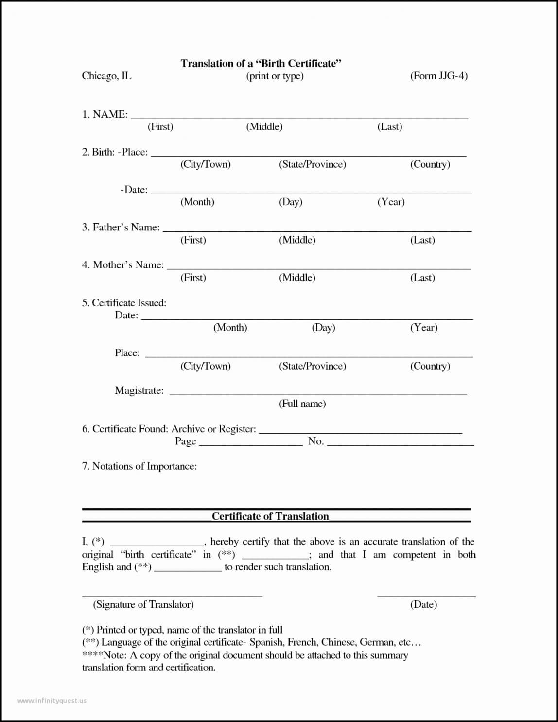 Printable Cuban Birth Certificate Simplistic 10 Best Of Pertaining To Mexican Birth Certificate Translation Template