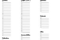 Printable Diagram Printable-Blank-Packing-List-1 Printable with Blank Packing List Template