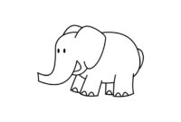 Printable Elephant Templates / Elephant Shapes For Kids for Blank Elephant Template