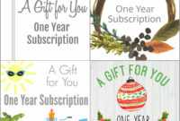 Printable Gift A Magazine Subscription With Our Free in Magazine Subscription Gift Certificate Template