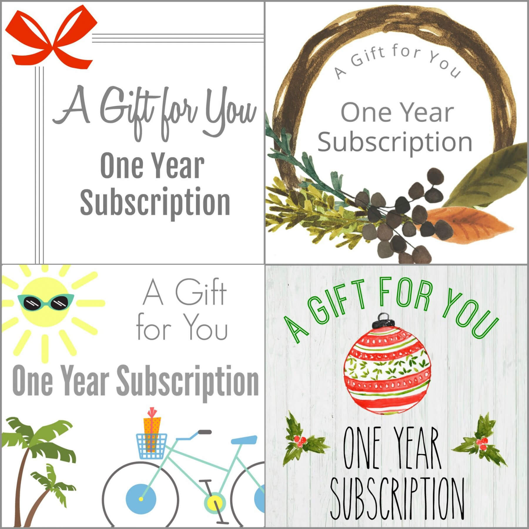 Printable Gift A Magazine Subscription With Our Free In Magazine Subscription Gift Certificate Template