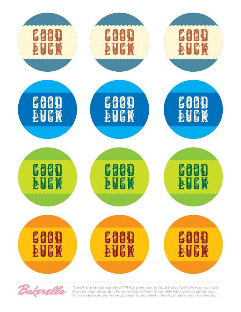 Printable Good Luck Labels | Good Luck Gifts, Banner In Good Luck Banner Template