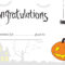 Printable Halloween Certificate – Great For Teachers Or For Regarding Halloween Certificate Template