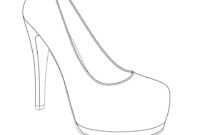 Printable High Heel Stencil Best Photos Of &lt;B&gt;High Heel pertaining to High Heel Shoe Template For Card