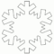 Printable Snowflake Print At 95% | Snowflake Coloring Pages Throughout Blank Snowflake Template