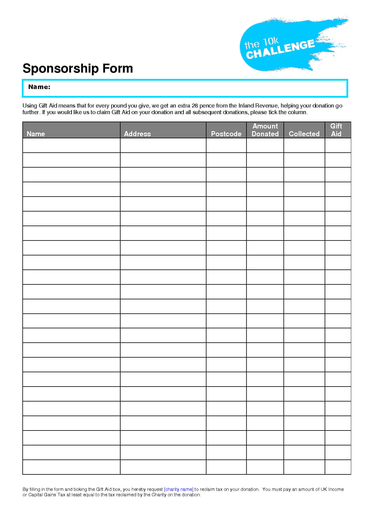 Printable Sponsor Forms Staff Leave Application Form Throughout Blank Sponsorship Form Template