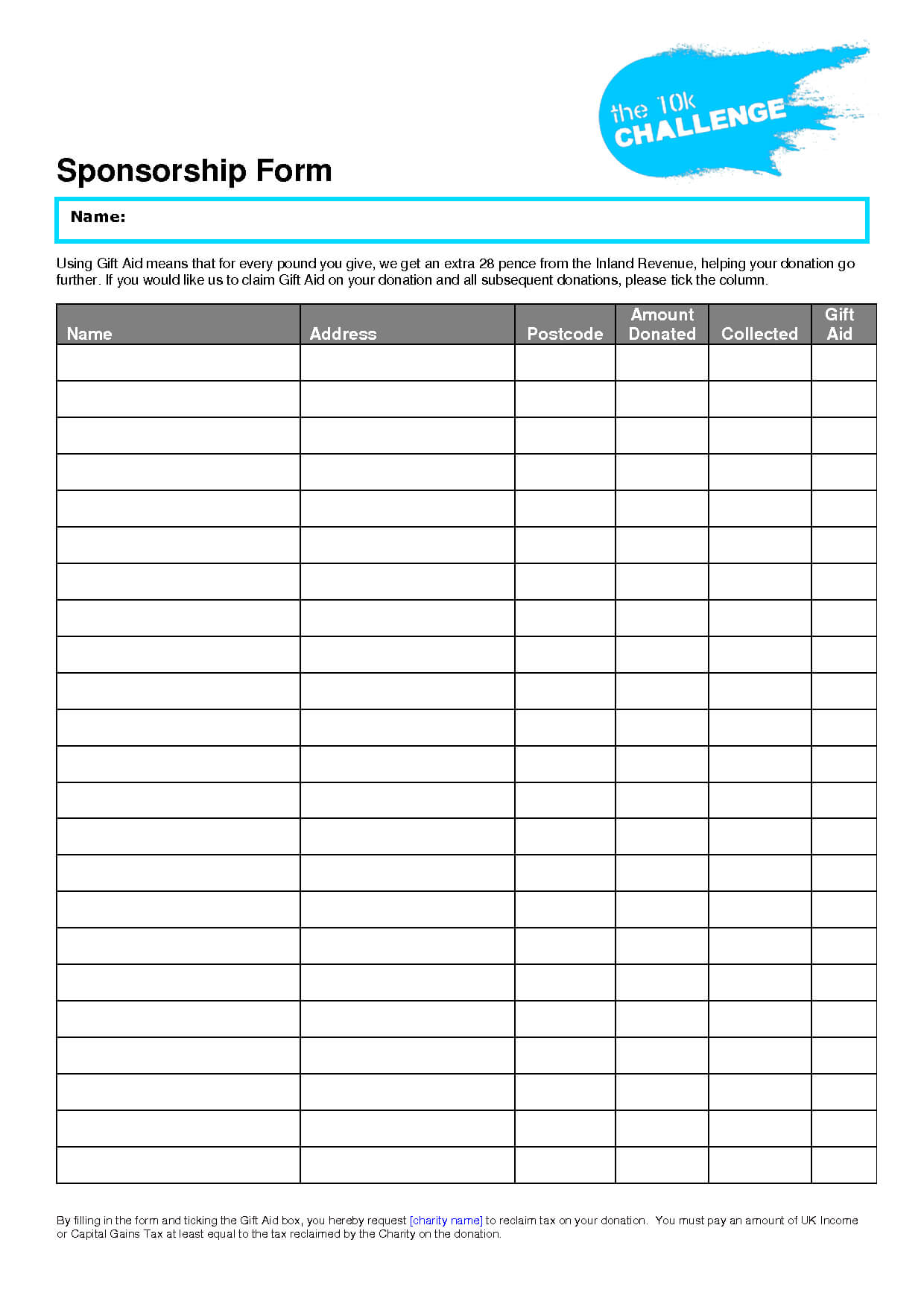 Printable Sponsor Forms Staff Leave Application Form With Regard To Blank Sponsor Form Template Free