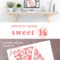 Printable Sweet 16 Banner – Pink 16Th Birthday Decoration In Sweet 16 Banner Template