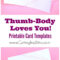 Printable Valentine Card Template  Thumb Body Loves You Within Valentine Card Template For Kids